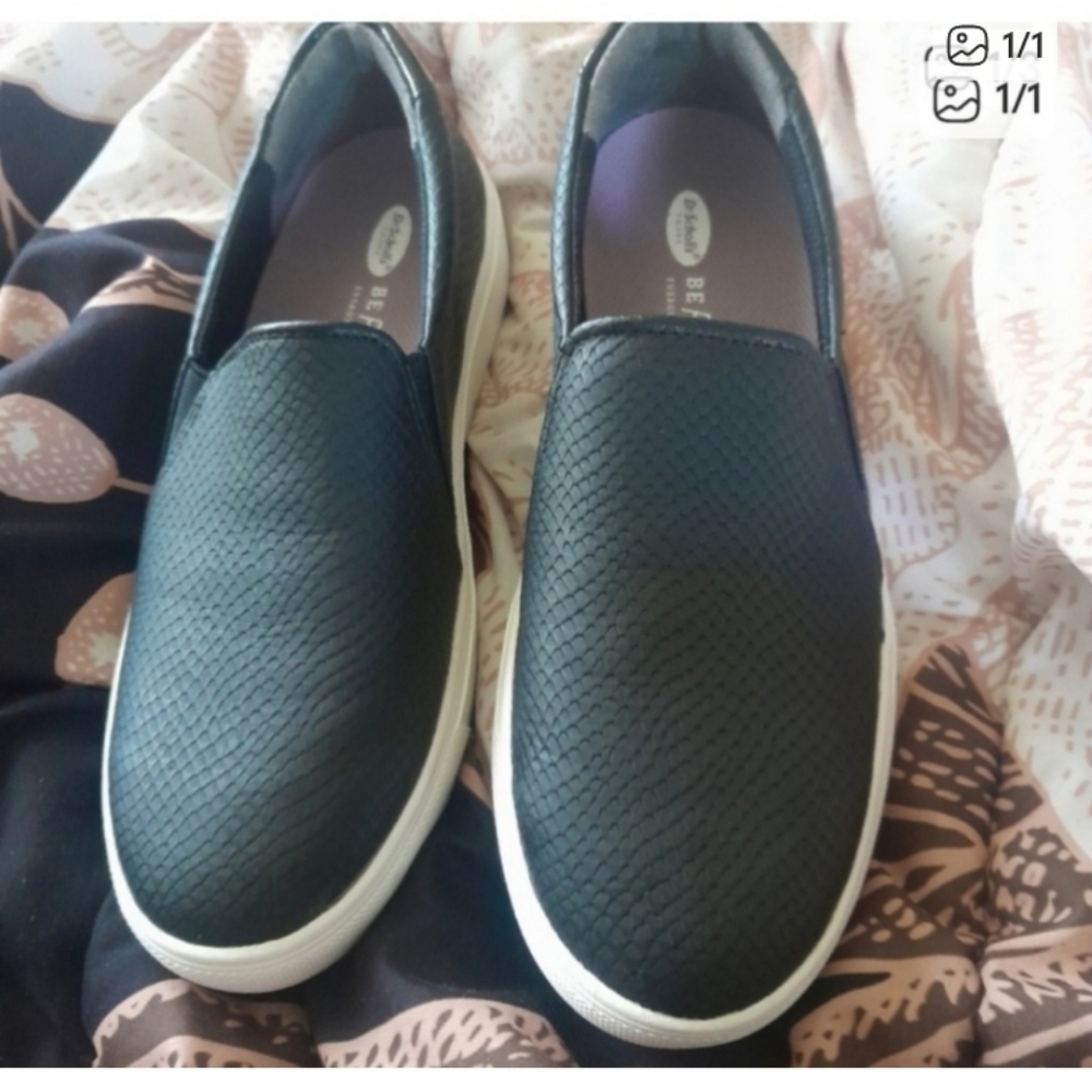 Dr. Scholl's Black Slip-On Sneakers